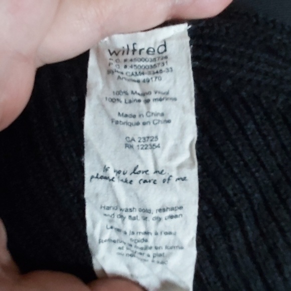 ARITZIA WILFRED Bourassa Sweater 100% Merino Wool - Picture 6 of 6